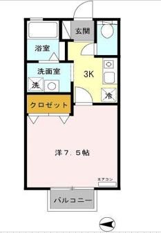 グランシャリオＹ 101 ｜ 静岡県三島市幸原町２丁目（賃貸アパート1K・1階・26.49㎡） その2