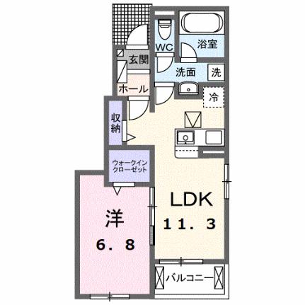 ホワイトマウンテン2024 101｜静岡県駿東郡小山町須走(賃貸アパート1LDK・1階・44.20㎡)の写真 その2