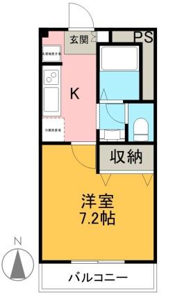 ボナベンチャー 201 ｜ 静岡県御殿場市北久原（賃貸アパート1K・2階・24.75㎡） その2