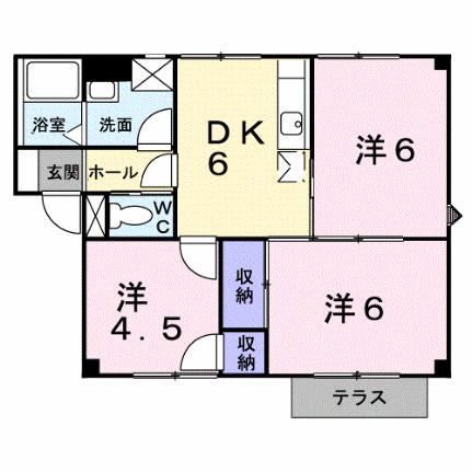 藤ハイツＢ 102｜静岡県沼津市岡一色(賃貸アパート3DK・1階・50.10㎡)の写真 その2