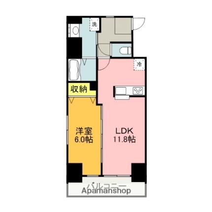 ヴィガラス 205｜静岡県沼津市新宿町(賃貸マンション1LDK・2階・45.00㎡)の写真 その2