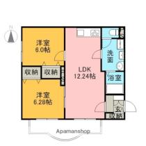 グレイス 302 ｜ 静岡県富士市神谷新町（賃貸マンション2LDK・3階・54.68㎡） その2