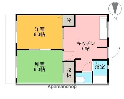 フローラルＫII 103｜静岡県富士市蓼原(賃貸アパート2DK・1階・40.50㎡)の写真 その2