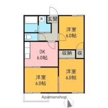 エクセル静和Ａ 201 ｜ 静岡県富士宮市万野原新田（賃貸アパート3DK・2階・53.00㎡） その2