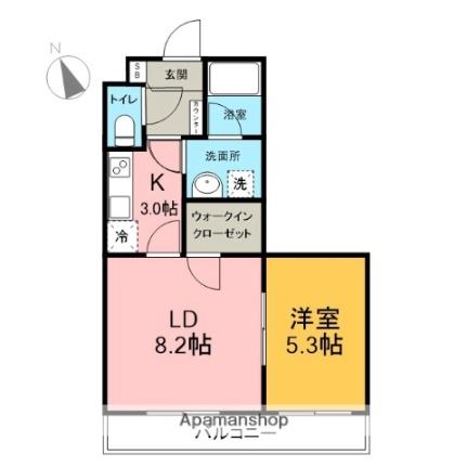 ミルキーウェイ“フジ” 305 ｜ 静岡県富士市松岡（賃貸マンション1LDK・3階・36.35㎡） その2