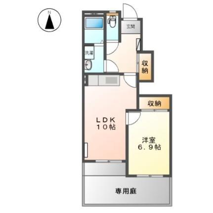 サンコートクレアＡ棟 105 ｜ 静岡県静岡市清水区蒲原新田１丁目（賃貸アパート1LDK・1階・44.30㎡） その2