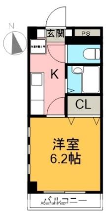 さくら館ＦＵＪＩ 306｜静岡県富士市富士町(賃貸マンション1K・3階・22.60㎡)の写真 その2