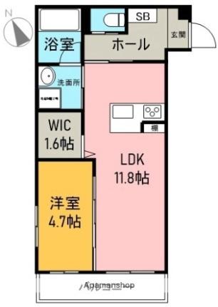 Ｌｅｏｎ　IV 101｜静岡県富士市伝法(賃貸マンション1LDK・1階・42.75㎡)の写真 その2