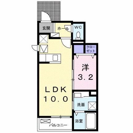 ソレイヤード 105｜静岡県富士宮市大岩(賃貸アパート1LDK・1階・33.49㎡)の写真 その2