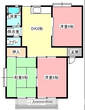 メゾン・ド・ボヌール 102｜静岡県浜松市中央区小池町(賃貸アパート3DK・1階・49.98㎡)の写真 その2