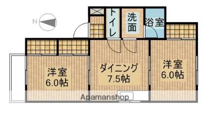 静岡県掛川市七日町（賃貸アパート2DK・2階・45.00㎡） その2