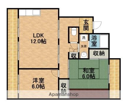 ラフォーレ渡瀬Ａ ｜静岡県浜松市中央区渡瀬町(賃貸マンション2LDK・2階・61.24㎡)の写真 その2