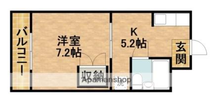 静岡県浜松市中央区上島３丁目(賃貸マンション1DK・3階・25.56㎡)の写真 その2