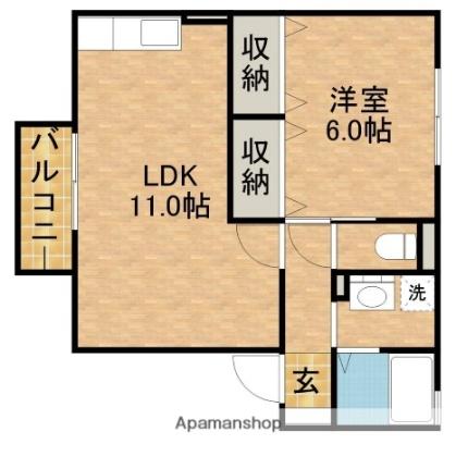 静岡県浜松市中央区新橋町（賃貸アパート1LDK・2階・42.14㎡） その2