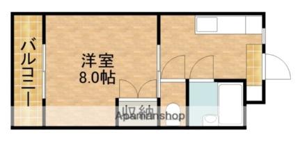 静岡県浜松市中央区東若林町(賃貸マンション1DK・3階・25.92㎡)の写真 その2