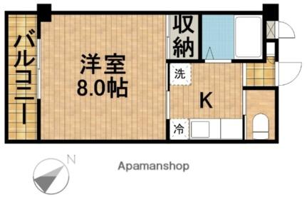 静岡県浜松市中央区城北２丁目(賃貸マンション1K・2階・26.27㎡)の写真 その2