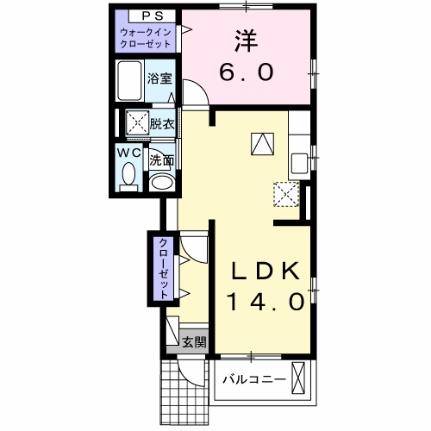 エスポワール・葵が丘 102｜静岡県浜松市中央区高丘東５丁目(賃貸アパート1LDK・1階・46.83㎡)の写真 その2