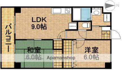 静岡県浜松市中央区曳馬２丁目(賃貸アパート2DK・1階・53.64㎡)の写真 その2