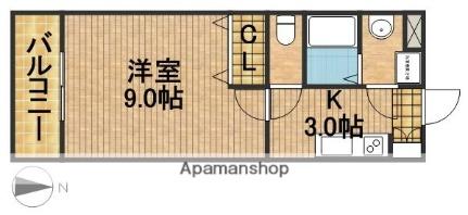 静岡県浜松市中央区神田町(賃貸マンション1K・3階・25.92㎡)の写真 その2