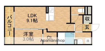 静岡県浜松市中央区和合町（賃貸アパート1LDK・2階・33.78㎡） その2