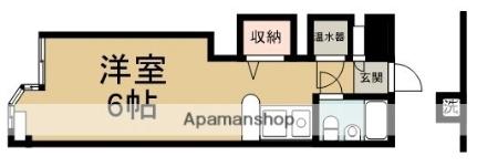 メゾン・ド・ジュネス 208｜静岡県静岡市駿河区小鹿(賃貸マンション1R・2階・18.68㎡)の写真 その2