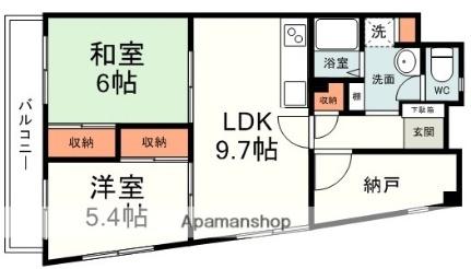 ＳＴＲウィスタリアガーデン 201｜静岡県静岡市駿河区馬渕４丁目(賃貸マンション2SLDK・2階・60.32㎡)の写真 その2