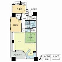 ベレーサ星ヶ丘 0201 ｜ 愛知県名古屋市千種区井上町（賃貸マンション3LDK・2階・80.91㎡） その2