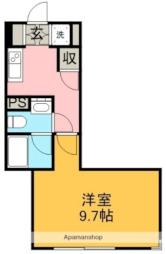 名古屋市営名城線 茶屋ヶ坂駅 徒歩7分の賃貸マンション 5階1Kの間取り