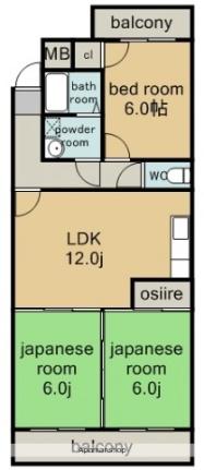 香流シンシア ｜愛知県名古屋市名東区香流３丁目(賃貸マンション3LDK・3階・66.60㎡)の写真 その2