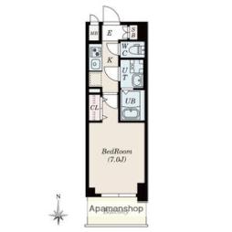 Ｓ−ＲＥＳＩＤＥＮＣＥ名駅Ｎｏｒｔｈ　II 6階1Kの間取り