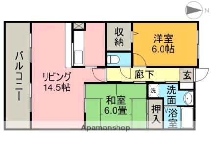 センチュリーパーク十一屋  ｜ 愛知県名古屋市港区十一屋２丁目（賃貸マンション2LDK・3階・59.68㎡） その2