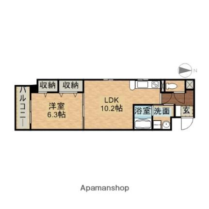 ラトレ白鳥 ｜愛知県名古屋市熱田区二番２丁目(賃貸マンション1LDK・5階・42.50㎡)の写真 その2