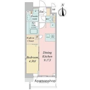 クレストコート泉一丁目 ｜愛知県名古屋市東区泉１丁目(賃貸マンション1LDK・4階・33.46㎡)の写真 その2