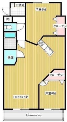 シャルマンII 301｜三重県四日市市川北１丁目(賃貸マンション2LDK・3階・61.84㎡)の写真 その2