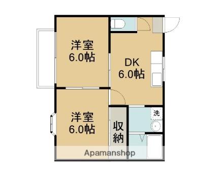 三重県三重郡川越町大字南福崎(賃貸アパート2DK・2階・39.60㎡)の写真 その2