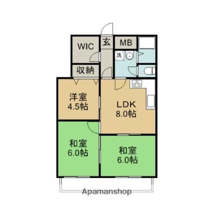 ロイヤルメゾンＨＡＭＡＤＡ 602｜三重県四日市市浜田町(賃貸マンション3DK・6階・59.64㎡)の写真 その2