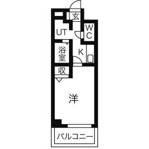 ウェル・セレッソＥＡＳＴ・ＷＥＳＴ WEST3｜三重県四日市市茂福町(賃貸マンション1K・3階・24.18㎡)の写真 その2