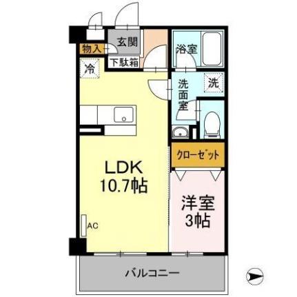 マンションマルカ　サウス 314 ｜ 三重県四日市市楠町南五味塚（賃貸アパート1LDK・3階・35.00㎡） その2