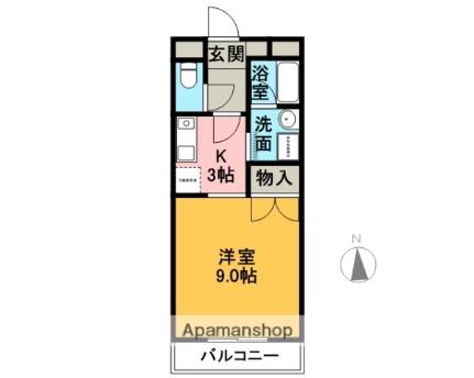 ワンダーランド 1B ｜ 三重県四日市市日永５丁目（賃貸アパート1K・1階・31.08㎡） その2