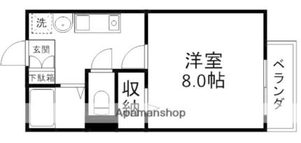 ウィングヒルズ笠山 120｜滋賀県草津市笠山４丁目(賃貸アパート1R・1階・24.85㎡)の写真 その2