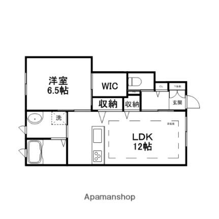 メゾン　ド　セゾン 103 ｜ 滋賀県米原市顔戸（賃貸アパート1LDK・1階・45.00㎡） その2