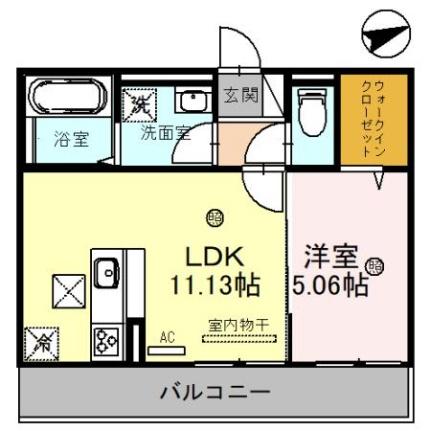 滋賀県大津市穴太２丁目（賃貸アパート1LDK・1階・40.05㎡） その2