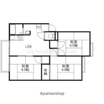 ハイツ竹鼻 203 ｜ 滋賀県東近江市建部日吉町（賃貸アパート3LDK・2階・54.41㎡） その2