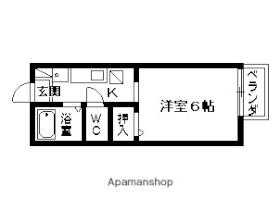 滋賀県大津市大江５丁目（賃貸アパート1K・1階・20.47㎡） その2