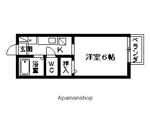 滋賀県大津市大江５丁目(賃貸アパート1K・1階・20.47㎡)の写真 その2