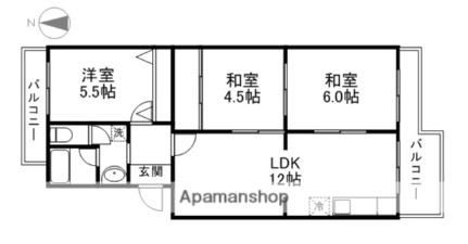 滋賀県大津市国分１丁目(賃貸マンション3LDK・1階・59.00㎡)の写真 その2