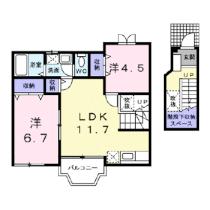 サンハイツ弘 202 ｜ 滋賀県大津市一里山５丁目（賃貸アパート2LDK・2階・58.53㎡） その2