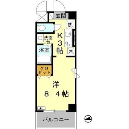 滋賀県大津市晴嵐１丁目(賃貸マンション1K・2階・25.44㎡)の写真 その2