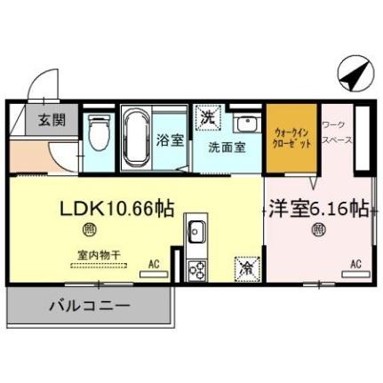 滋賀県彦根市野口町（賃貸アパート1LDK・3階・41.85㎡） その2