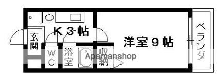 セコンダリー谷畑 111｜滋賀県草津市野村６丁目(賃貸マンション1K・1階・25.50㎡)の写真 その2